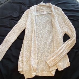 Cream Long Sleeve Cardigan